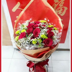 Red roses bouquet